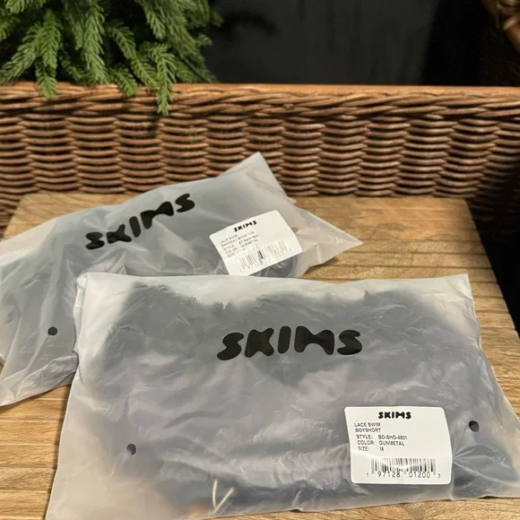 SKIMS Black Satin Bikini Set - Picture 12 of 12